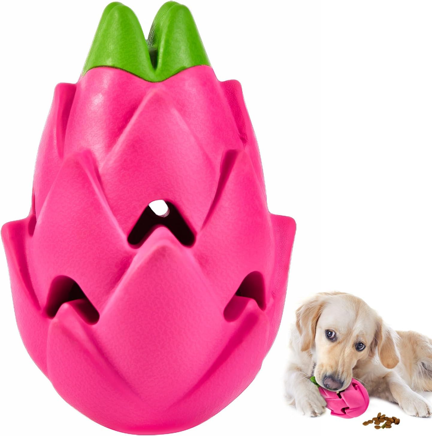 AUSCAT Treat Dispensing Dog Toys, Indestructible Dispensing Puzzle Dog Toy for