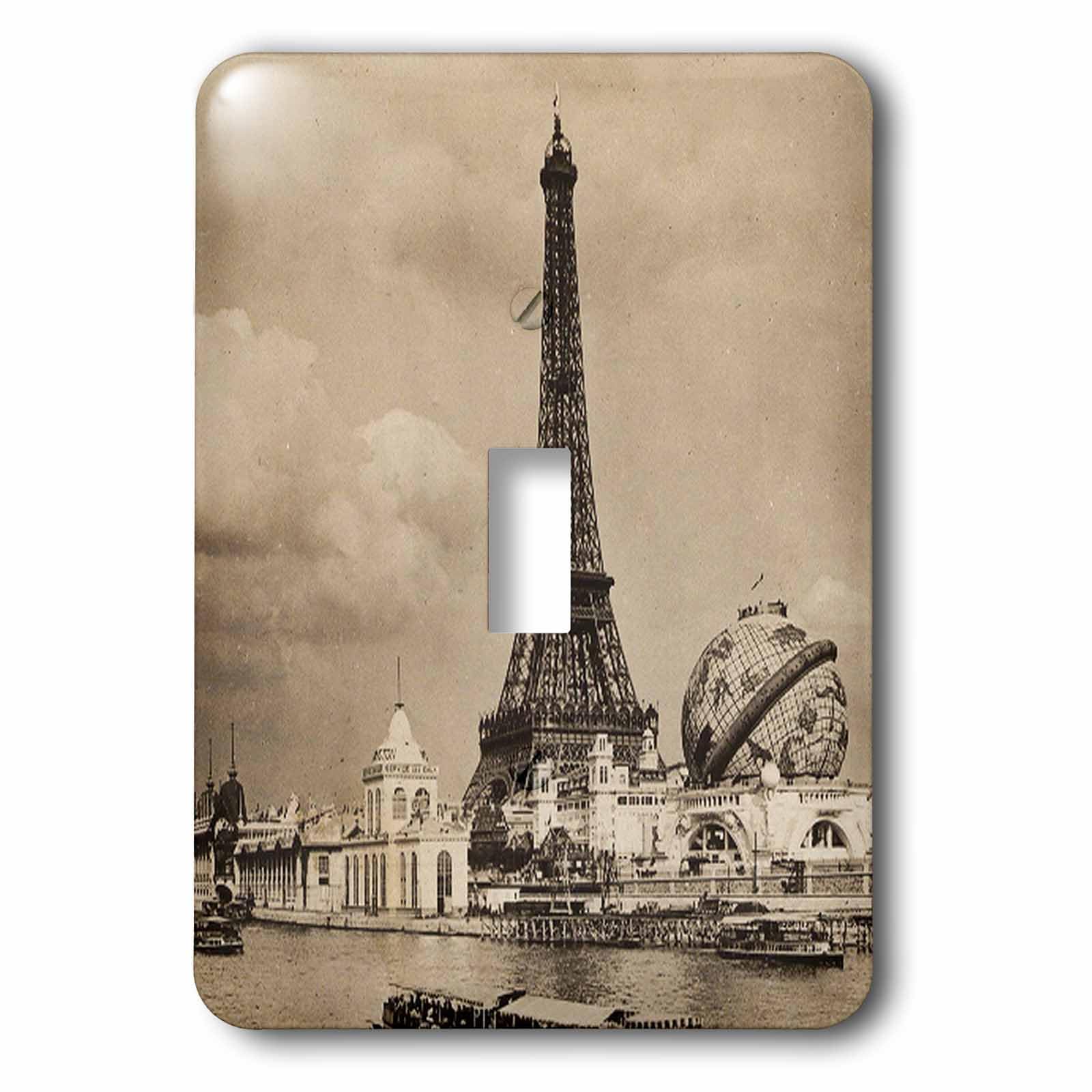 Interrupteur Tour Eiffel Paris Exposition Seine bascule simple 3dRose