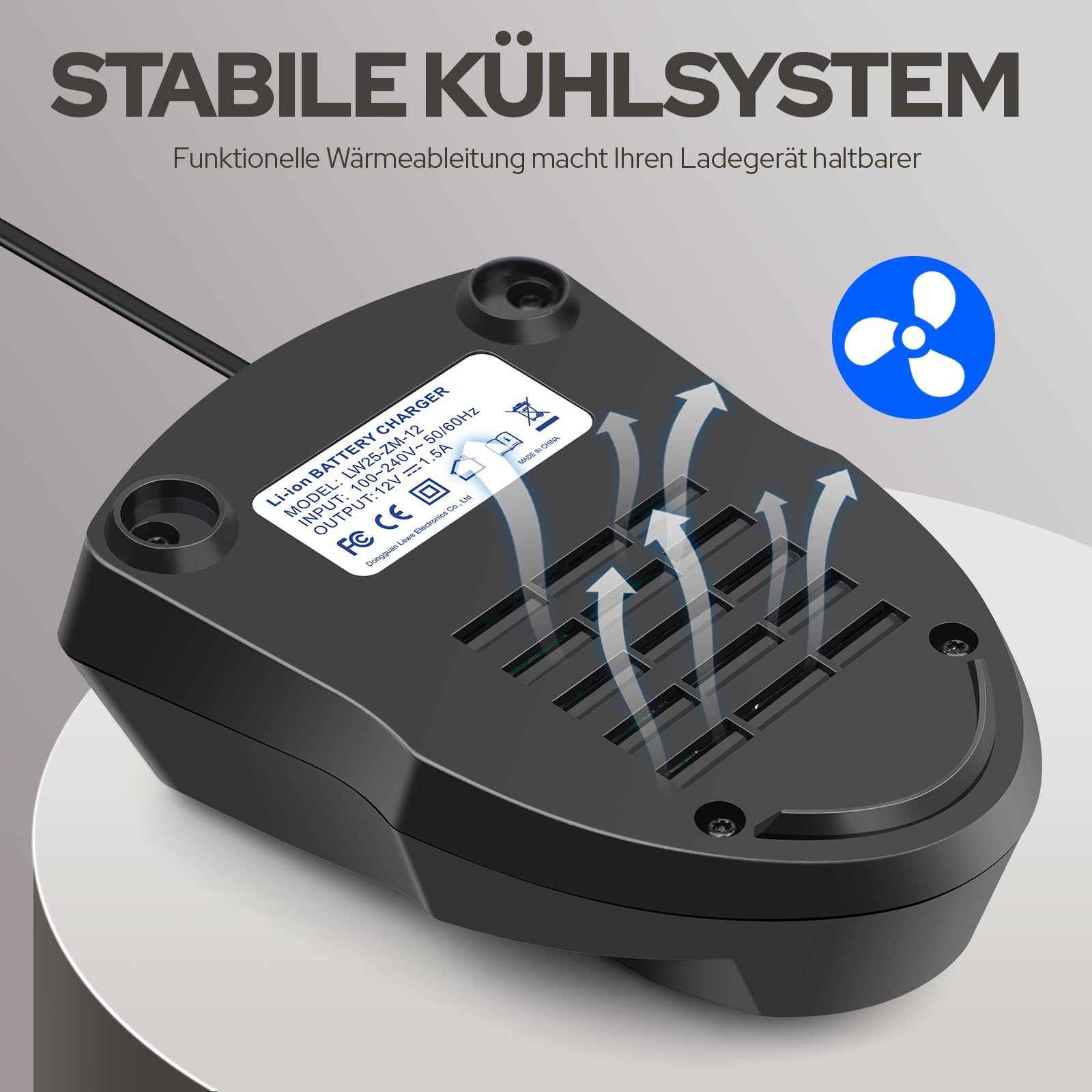 ASUNCELL Cargador de 12V 1,5 A Compatible con Dremel 8200, 8220 y 8300 baterías de Herramientas (B812-01, B812-02, B812-03), Cargador rápido para multiherramientas inalámbricas Dremel
