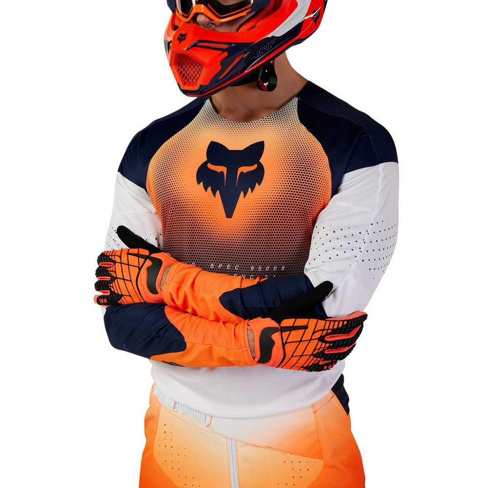 FOX 360 Revise Maglia Motocross, blu scuro/arancione, XL