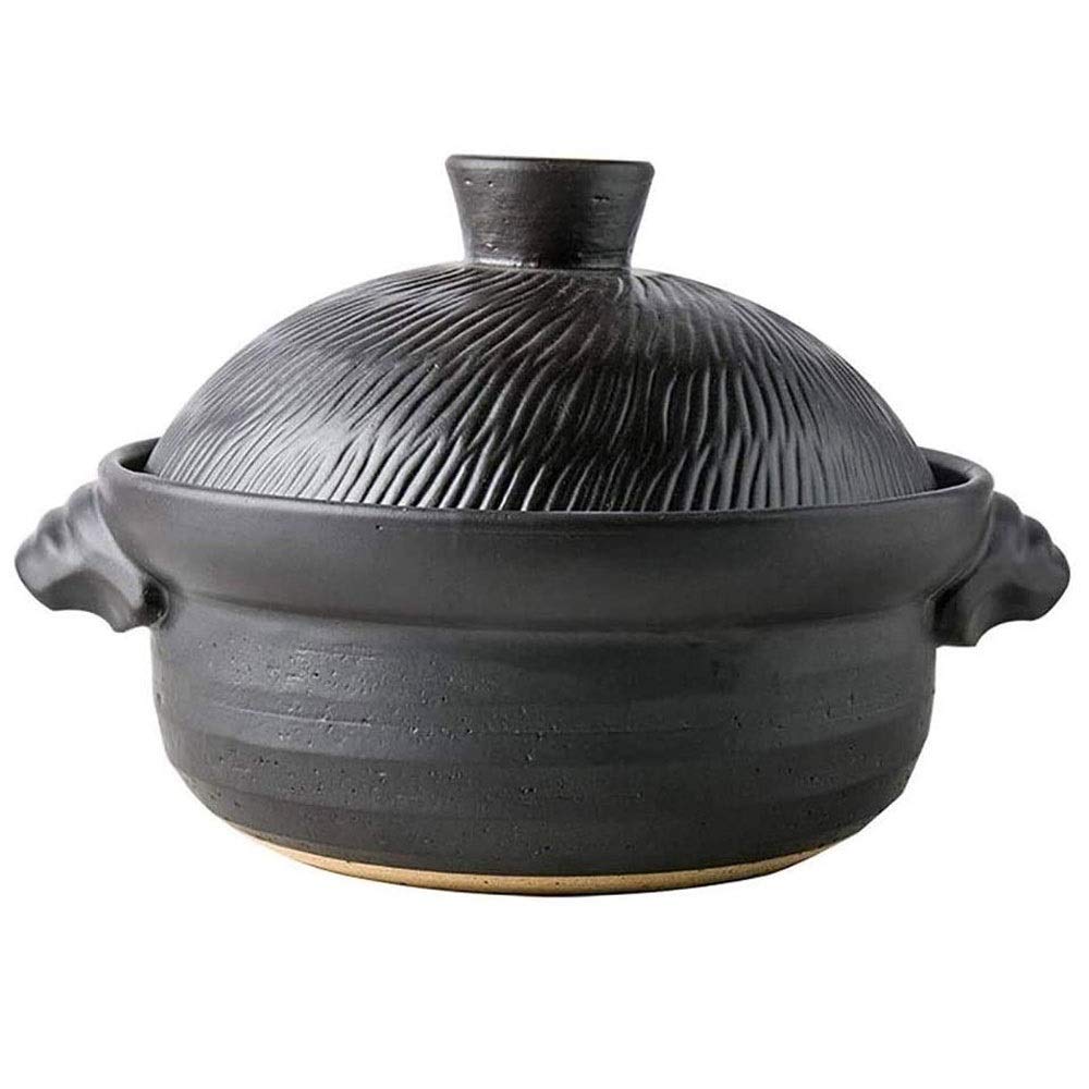 XDLEDMKIZ Ceramic casserole stew pot creative cover braised rice pot household soup gas porridge casserole
