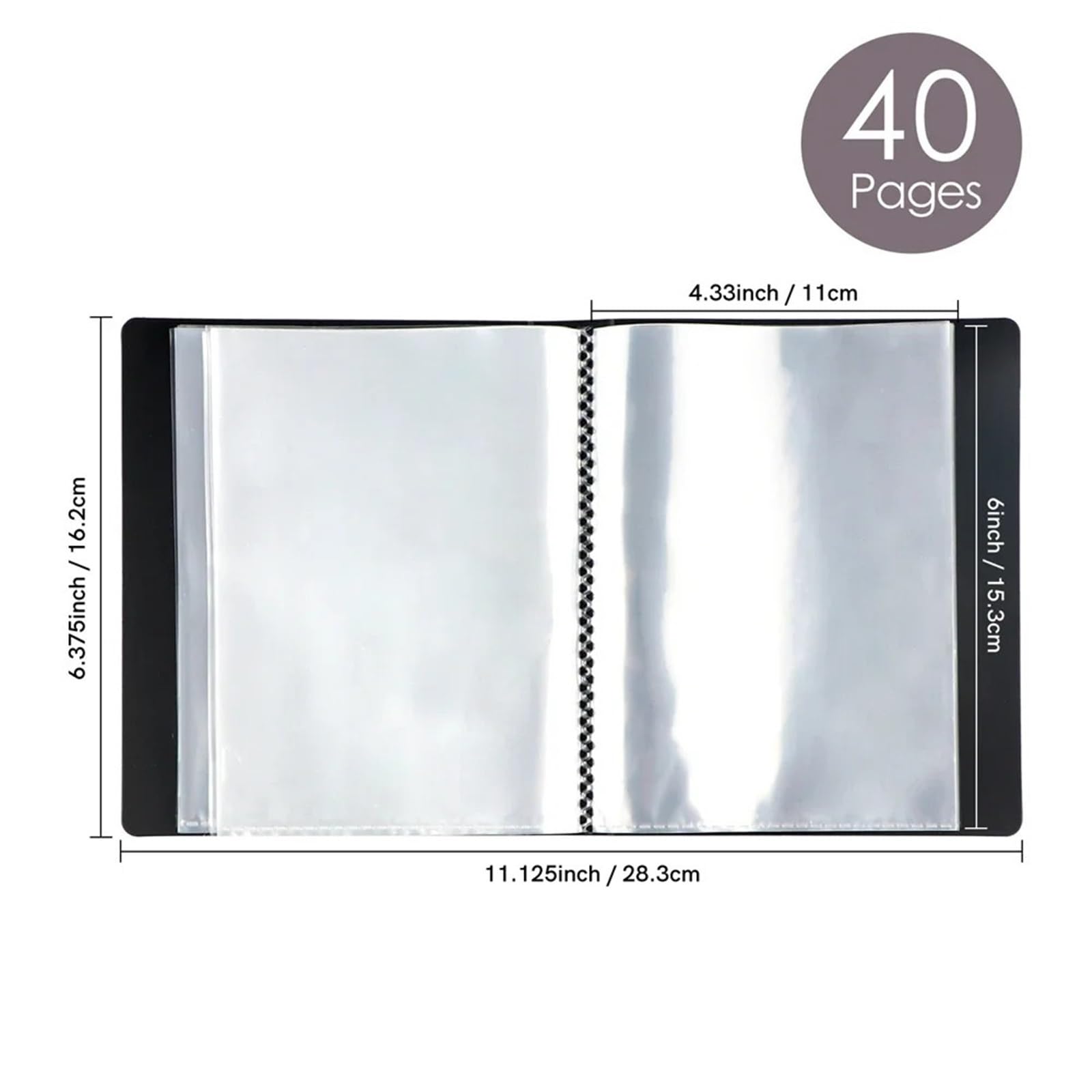 4PCS 40Pockets A6 Folder Book With Plastic Sleeves Für Mappe/Portfolio | Presentation Book For Screen Stencil For Polymer Clay Storage Booklet Stamp(Green)