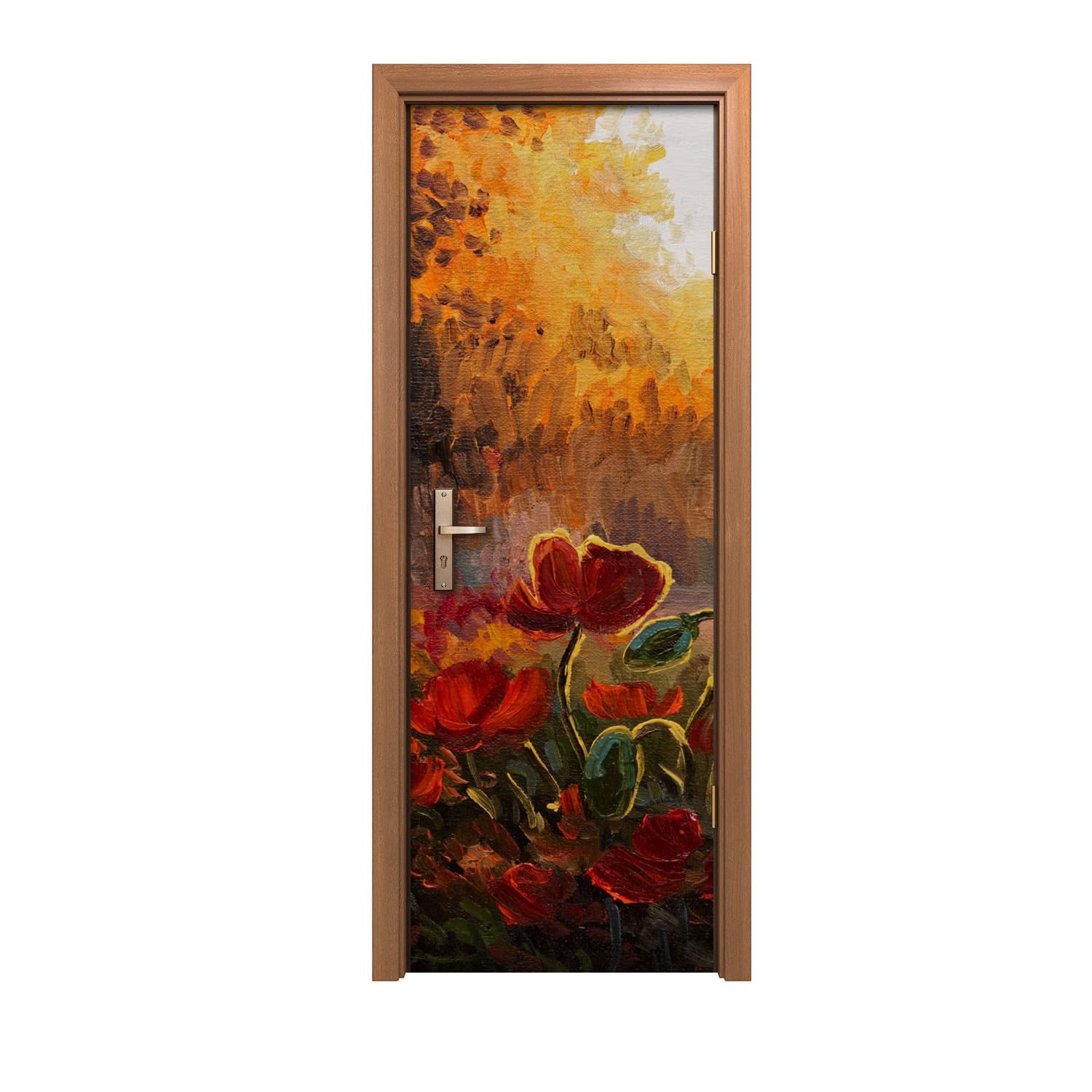 Autocollant de porte 70x200cm pour relooker une porte abîmée sans peindre