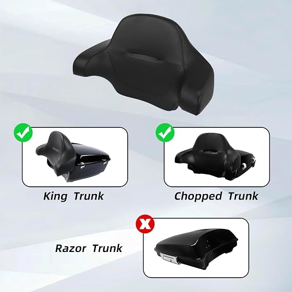TCMT King Chopped Wrap Around Backrest Fit For Harley 2014-2025 Touring Road King Road Street Electra Glide Ultra Limited Pack