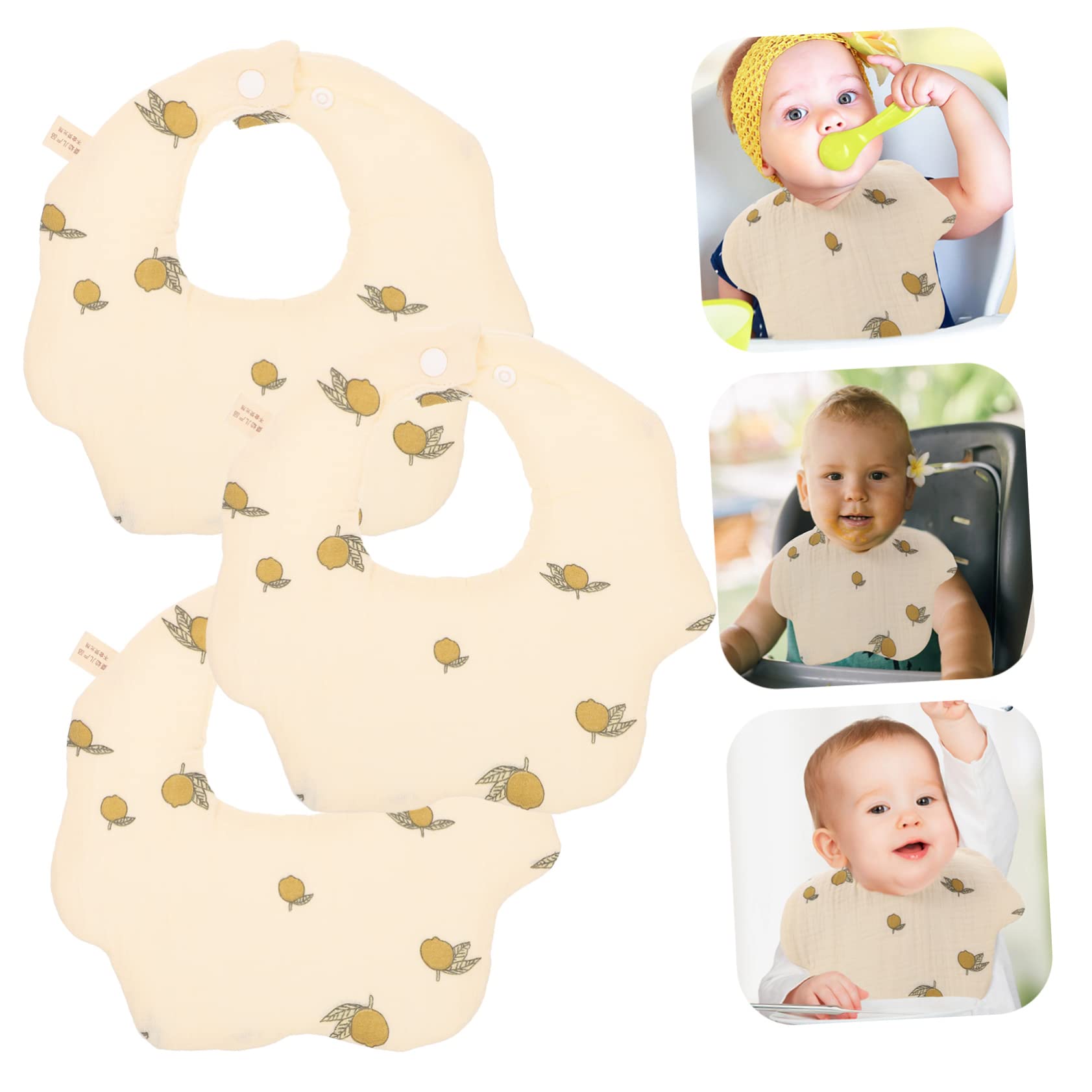 ibasenice Baberos babero infantil toallas de bebe saliva toallas babero disfraces infantiles clothes toalla de saliva recién nacida toalla de saliva giratoria algodón