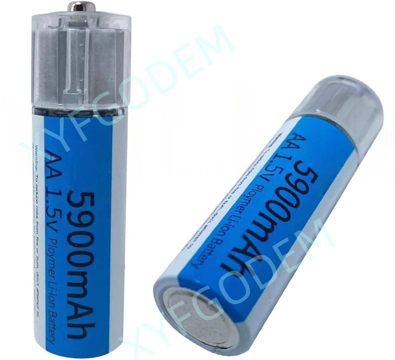 Lot de 4/8 piles AA rechargeables par USB, batteries au lithium 1,5 V, double A, 5 900 mAh avec prise