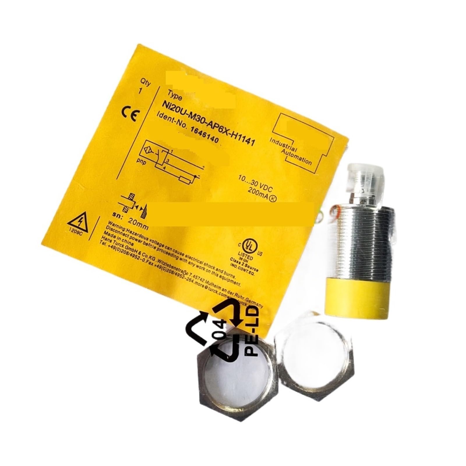 Zoz03y0 Ni20u-M30-An6x-H1141 1Pc Ni20u Ni20-M30-Ap6x-H1141 Ni20-M30-An6x-H1141 Proximity Switch Sensor(Ni20u-M30-An6x-H1141)