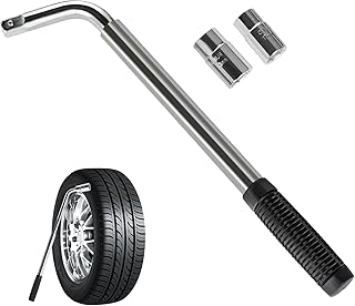 YelaJoy Extendable Lug Wrench with Double-Sided Sockets of 17mm/19mm and 21mm/23mm