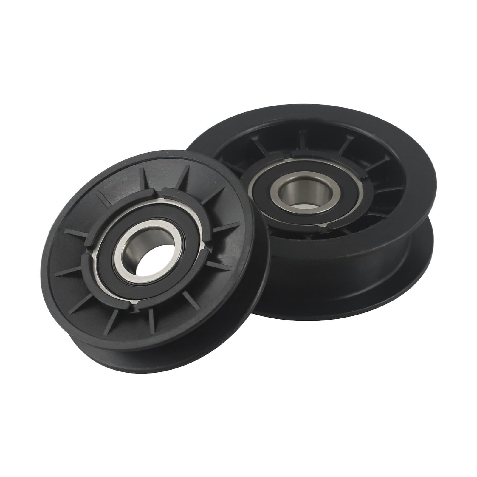 Kit poulie de renvoi et courroie d'entraînement, compatible avec les tracteurs de pelouse John Deere L100 L110 L120 L130 série LA et série D, remplacement pour GX20006 GX20286 GX20287