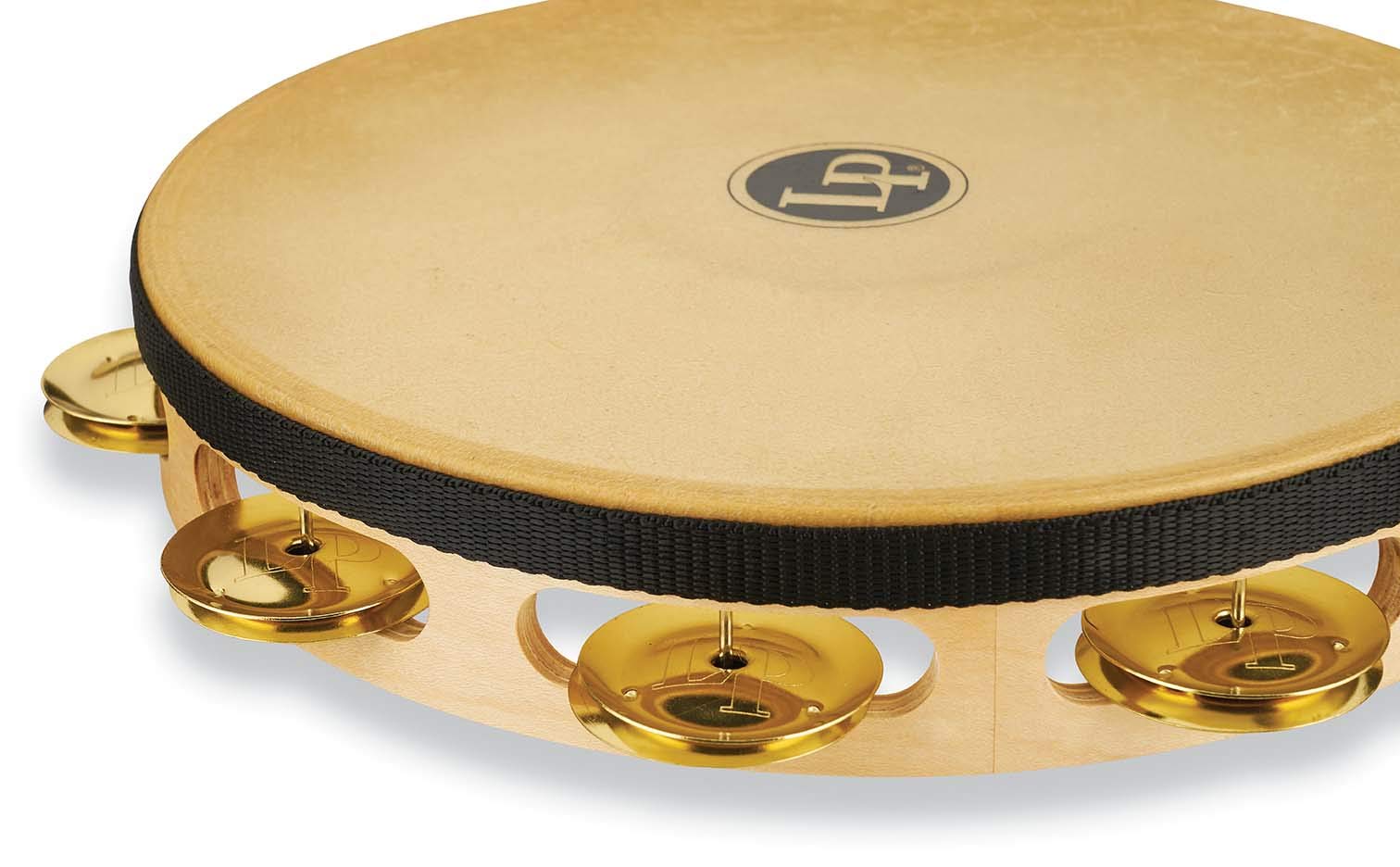 Latin Percussion Pro 10 Tambourins en laiton à rangée unique (LP383-BR)