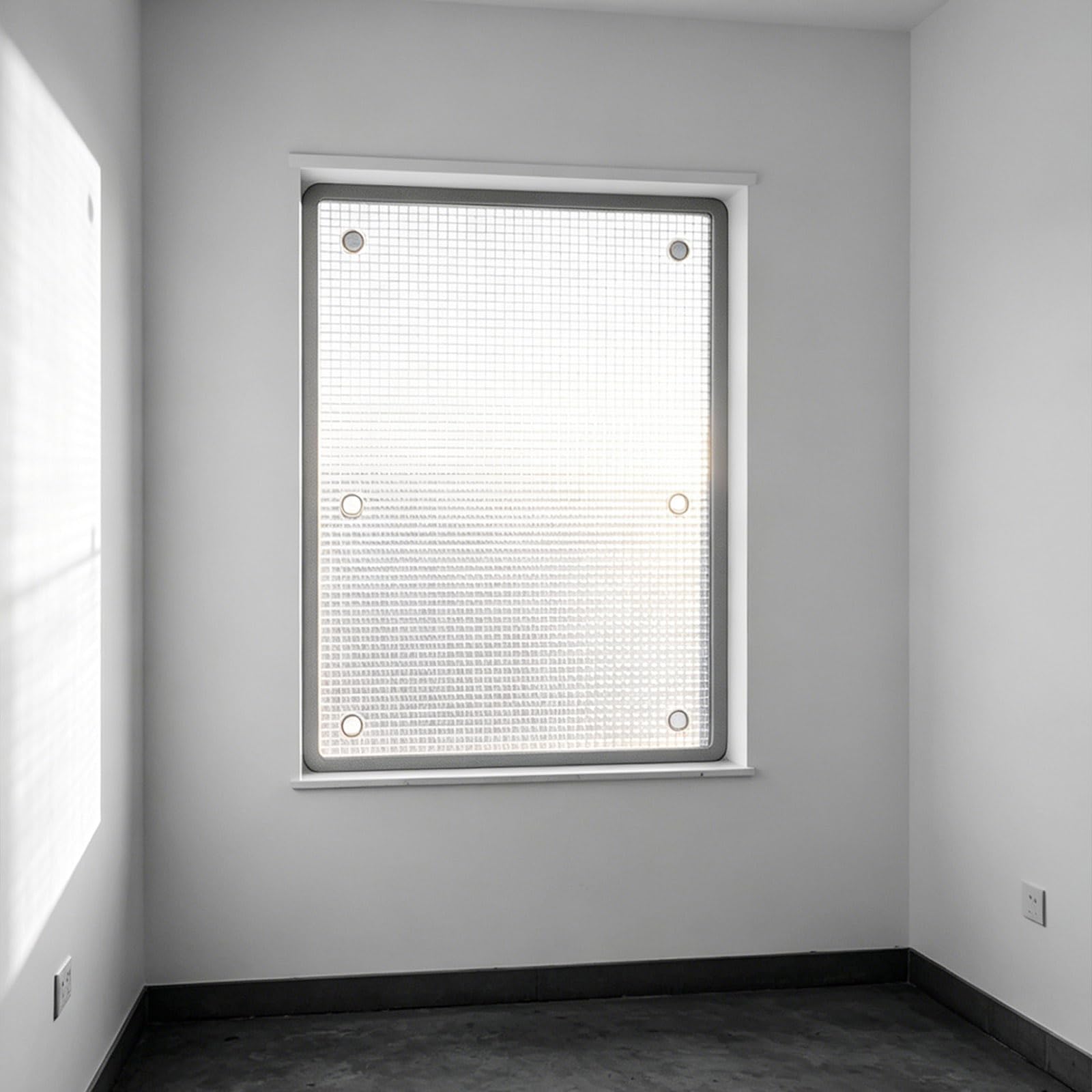 Zuschneidbar Aluminium Isolierfolie Mit Saugnäpfen, 8mm UV-Schutz Sonnenschutzfolie Fenster Innen Oder Außen, Wärmeisolierung Sichtschutzfolie Hitzeschutzfolie Für Heimbüro, Garage (60X100 cm)