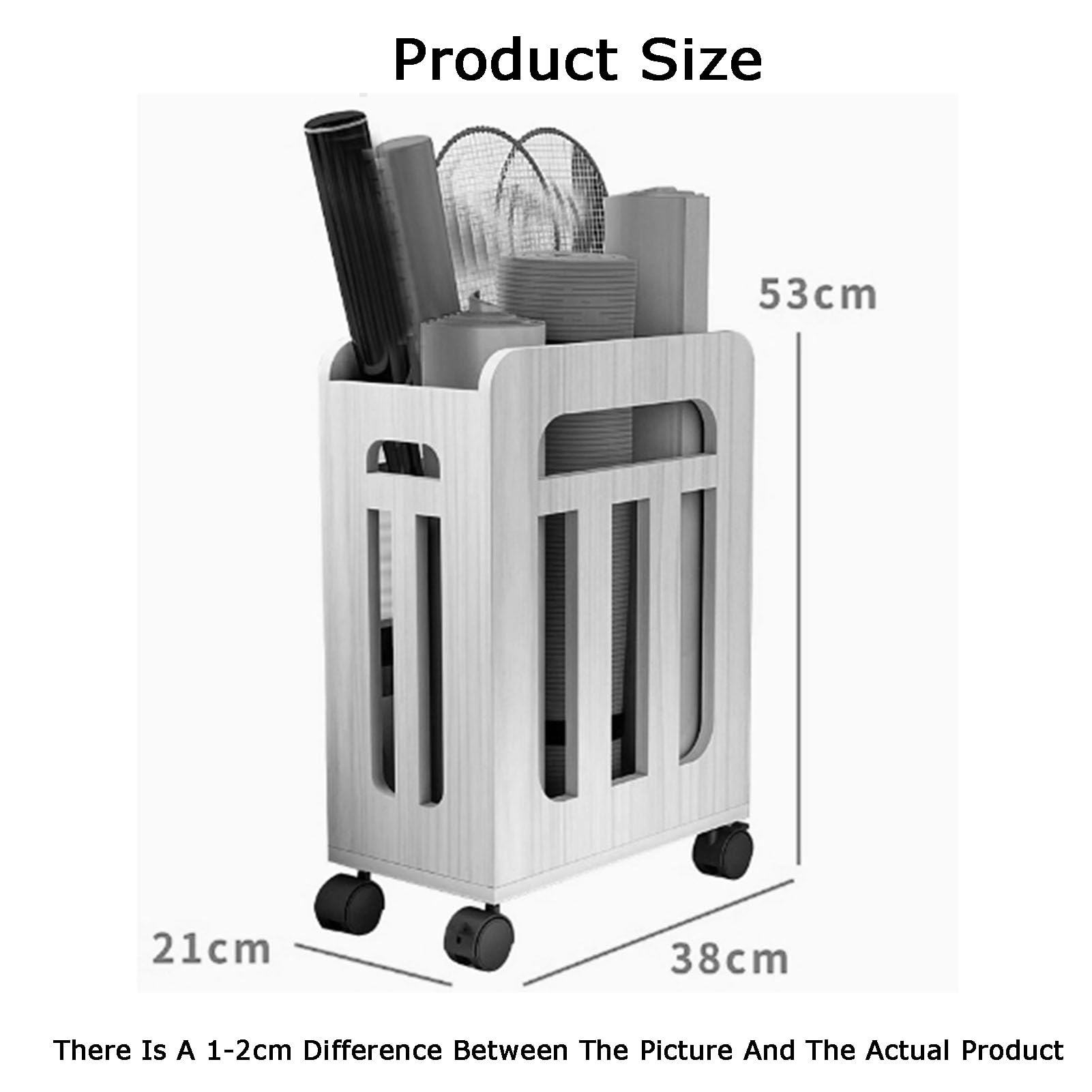 Supporto per Racchette da Tennis, Organizer per Attrezzature Sportive, per palestre, Club, scuole, stadi (Solo Supporto) (Bianco)