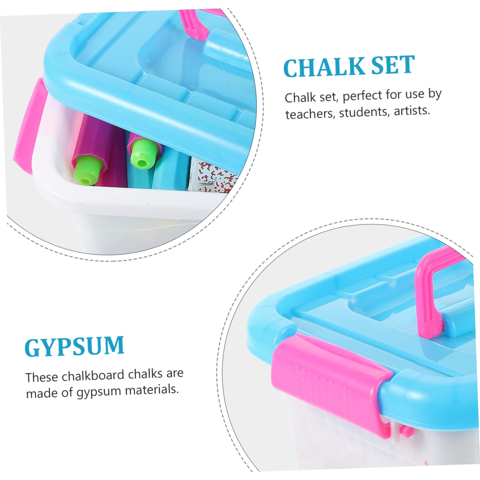 BESTonZON 2 Set Lavagna per primo di consiglio scolastico lavagne per lavagnette cancellabili gadget scuola gessetti gesso dell'insegnante per l'aula gesso per lavagna