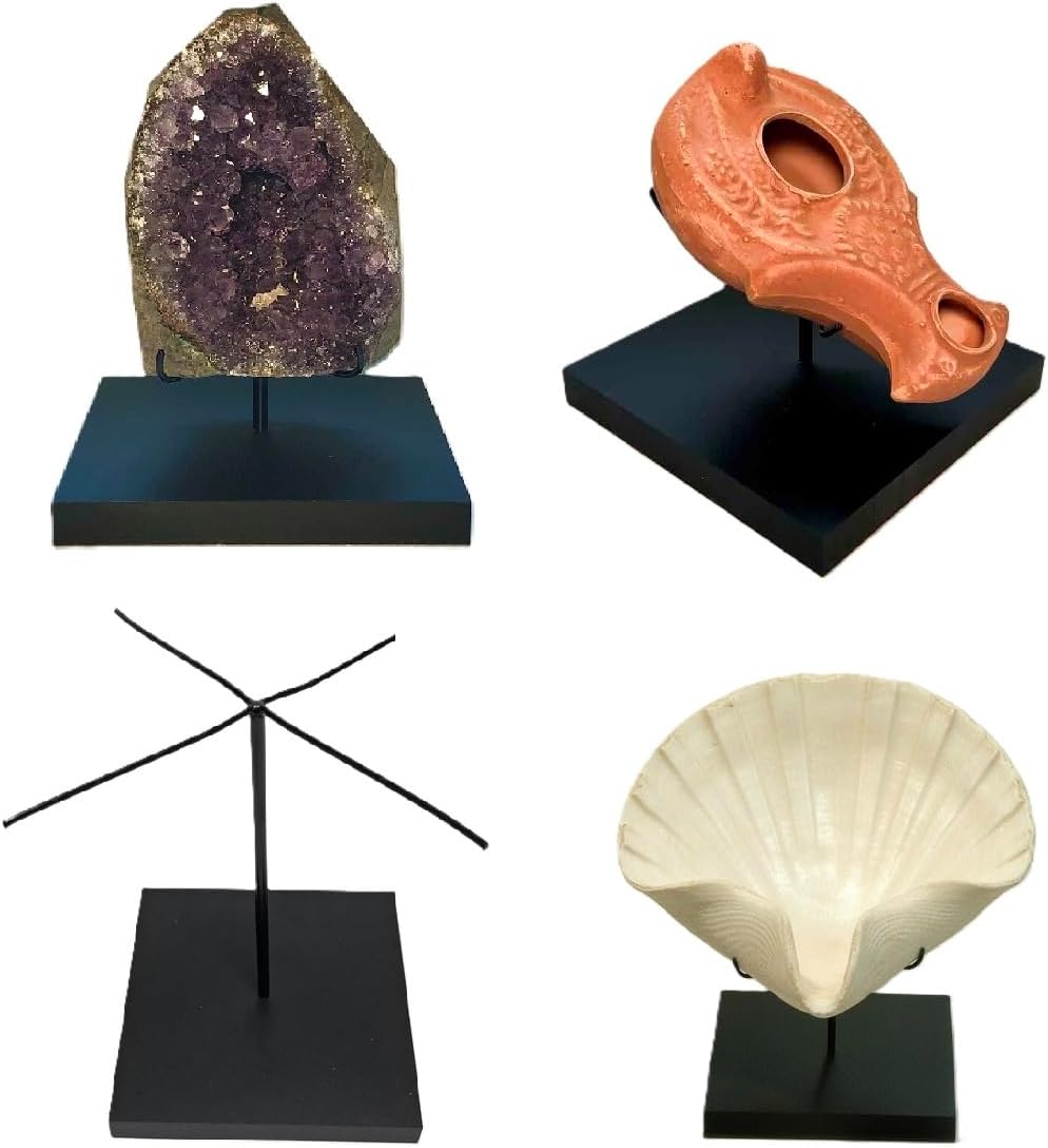 Mineral Display Stand for Minerals, Spheres, Rocks, Shells, Baseballs, Ancient Oil Lamps, Artifacts and other items (5 inch)