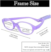 Vista 31 de AQWANO Children Optical Glasses Frame tr90 Flexible Bendable One-piece Safe Eyeglasses Girls Boy M-cuadrado-púrpura