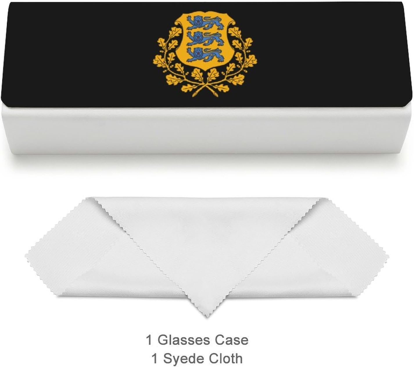 Coat of Arms of Estonia Novelty Eyeglass Cases Hard Shells Glasses Holder image 3