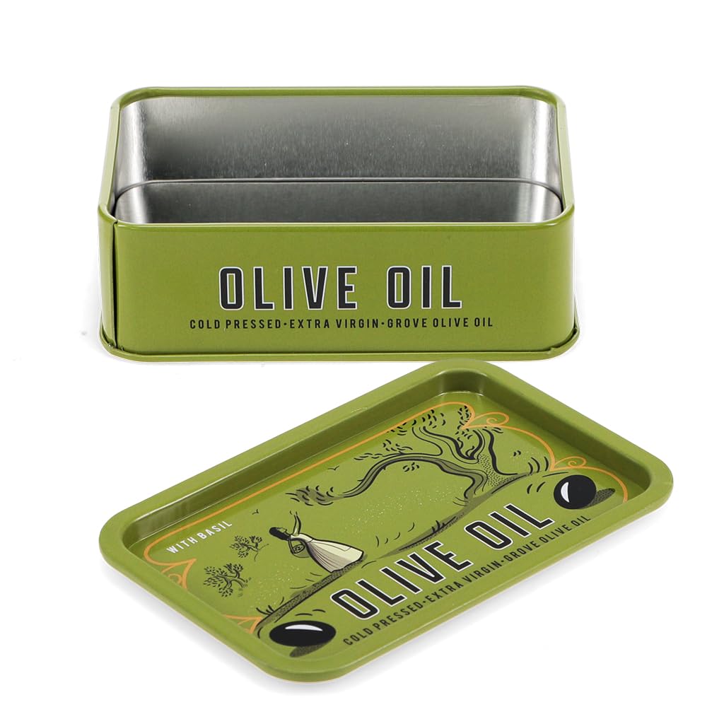 Rex London Mini storage tin with lid - Olive Oil