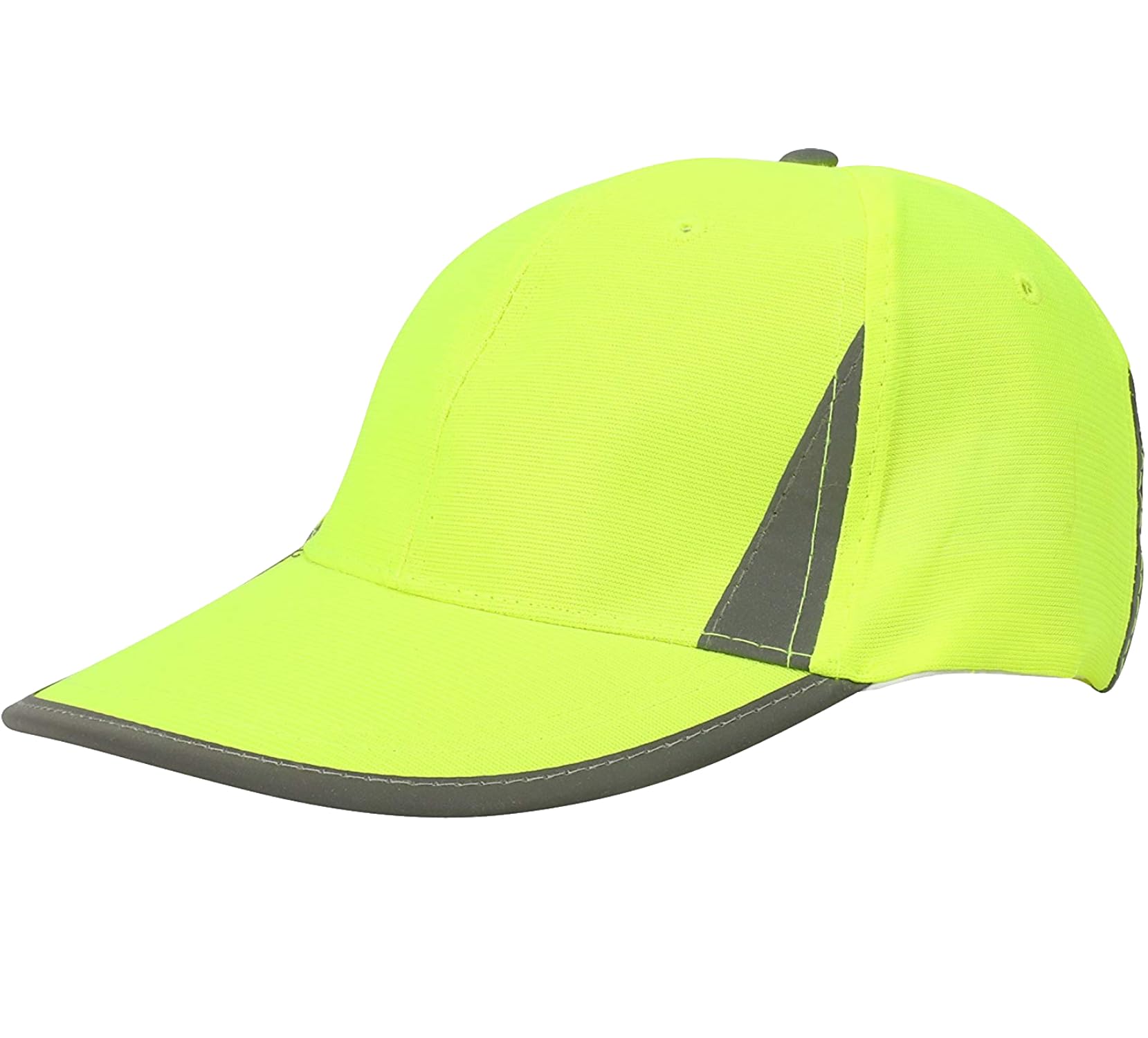 Real Life Fashion Ltd Women's Yellow Unisex Hi Visibility Fluorescent Caps Outdoor Work Safety Baseball Cap Mens Bright Solid Color Hi Vis Sunscreen Hip Hop Snapback Hat For Hiking Outdoor Sports ( One Size)