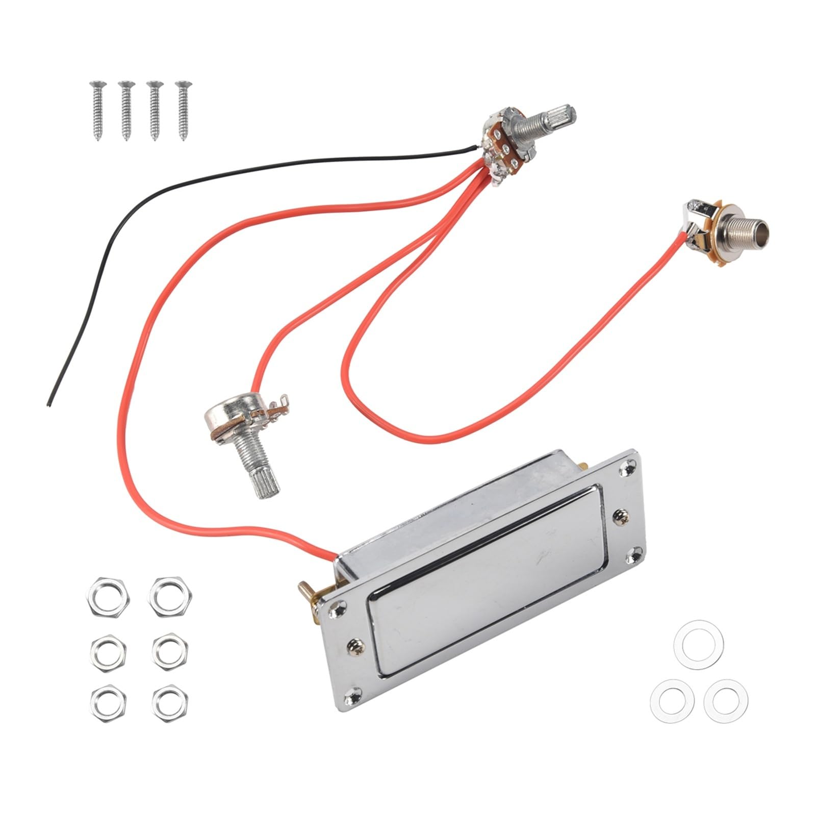 Zestaw okablowania do przetwornika humbucker z gotową gitarą elektryczną