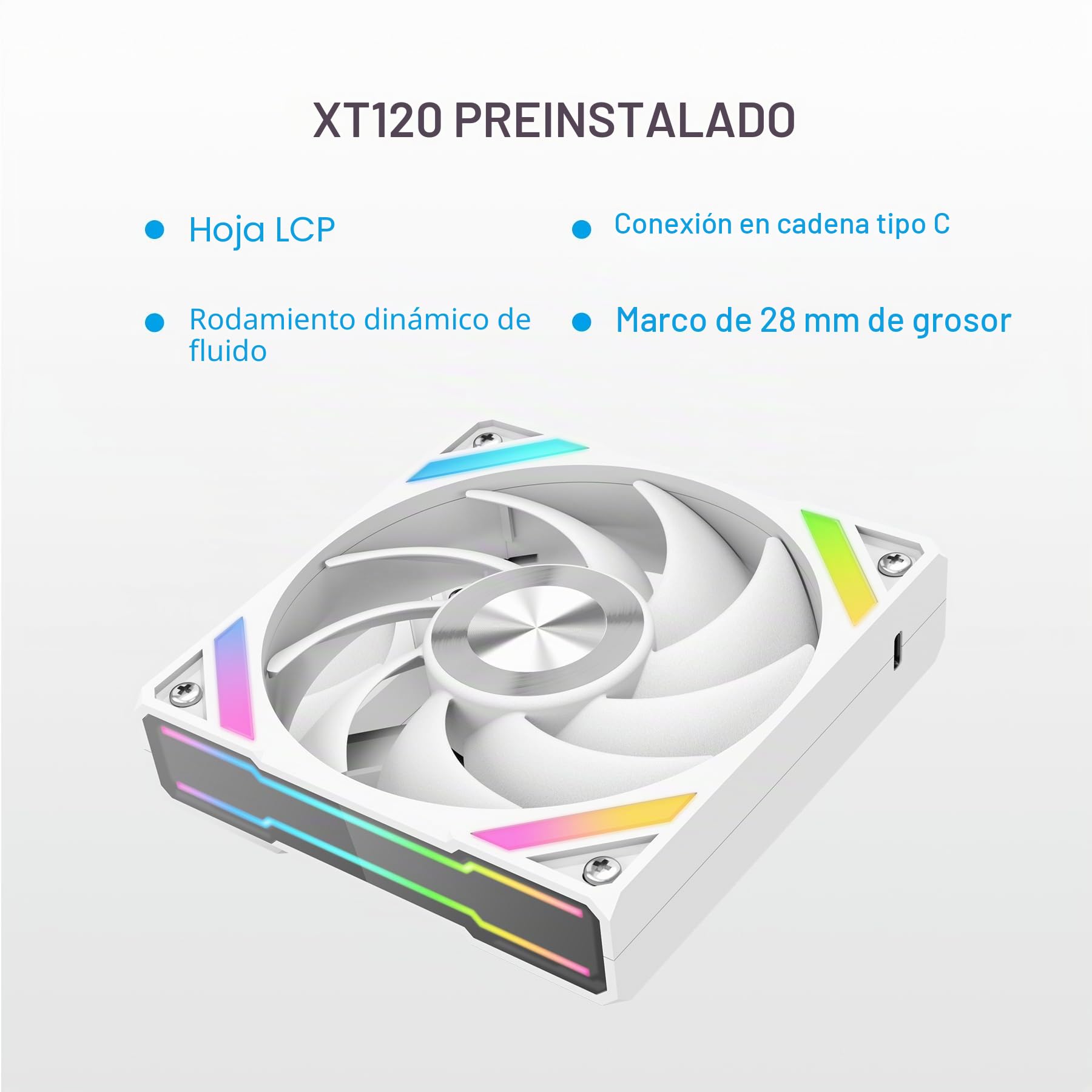 SAMA Q60 Disipador de CPU AIO de 360 ​​mm con pantalla LCD de 2,8" extraíble magnéticamente,ventiladores modulares XT120, aspas LCP, soportes adicionales, 115X, 2011, 1200, 1700, 1851, AM4, AM5 Blanco