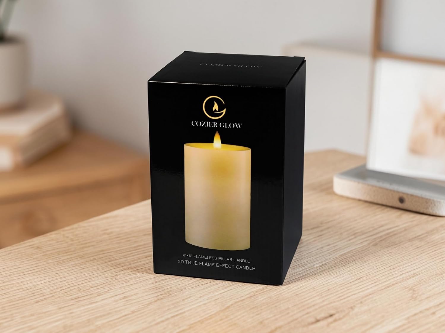 4"x6" Flameless Pillar Candles, 3D Moving Flickering Flame with Remote Timer, Battery Operated LED Candles Up to 400 Hours, Real Wax Pillars for Home Decor (Berry Thicket) image 5