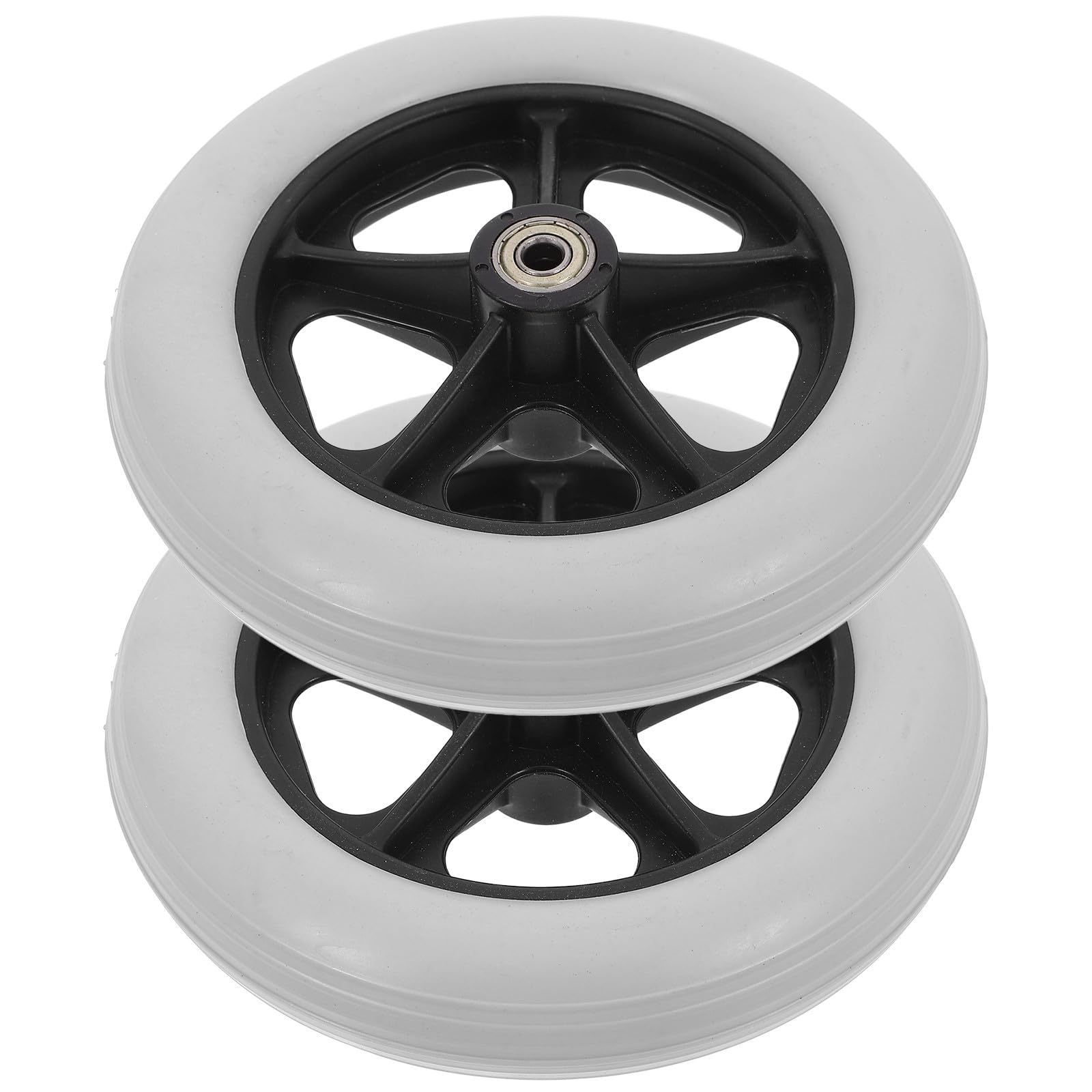 2 Piezas Ruedas Delanteras Giratorias de Pvc para Andador y Silla