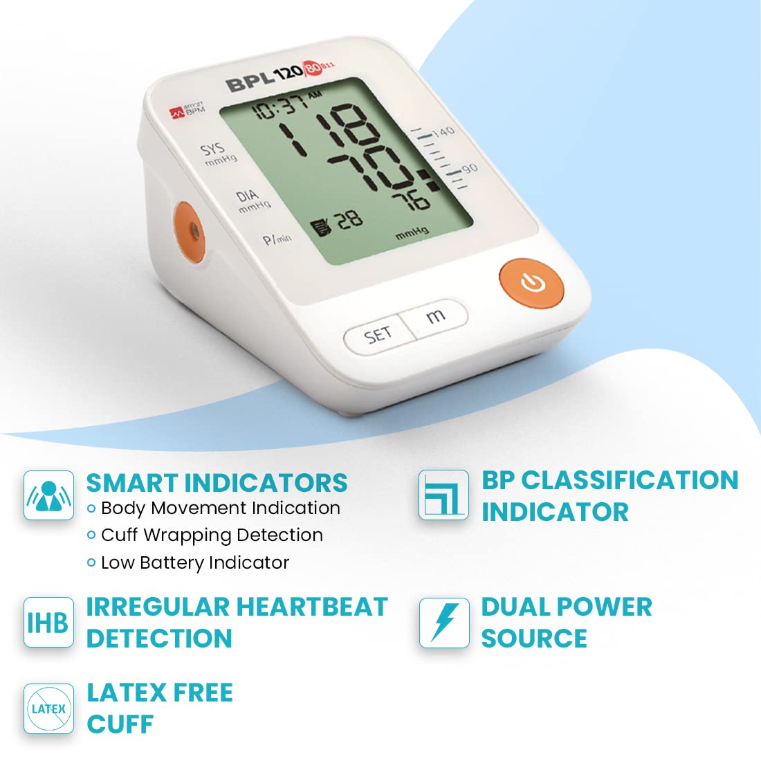 BPL Medical Technologies B11 USB, Digital Blood Pressure Monitor with LCD display BPL Medical Technologies B11 USB, Digital Blood Pressure Monitor with LCD display