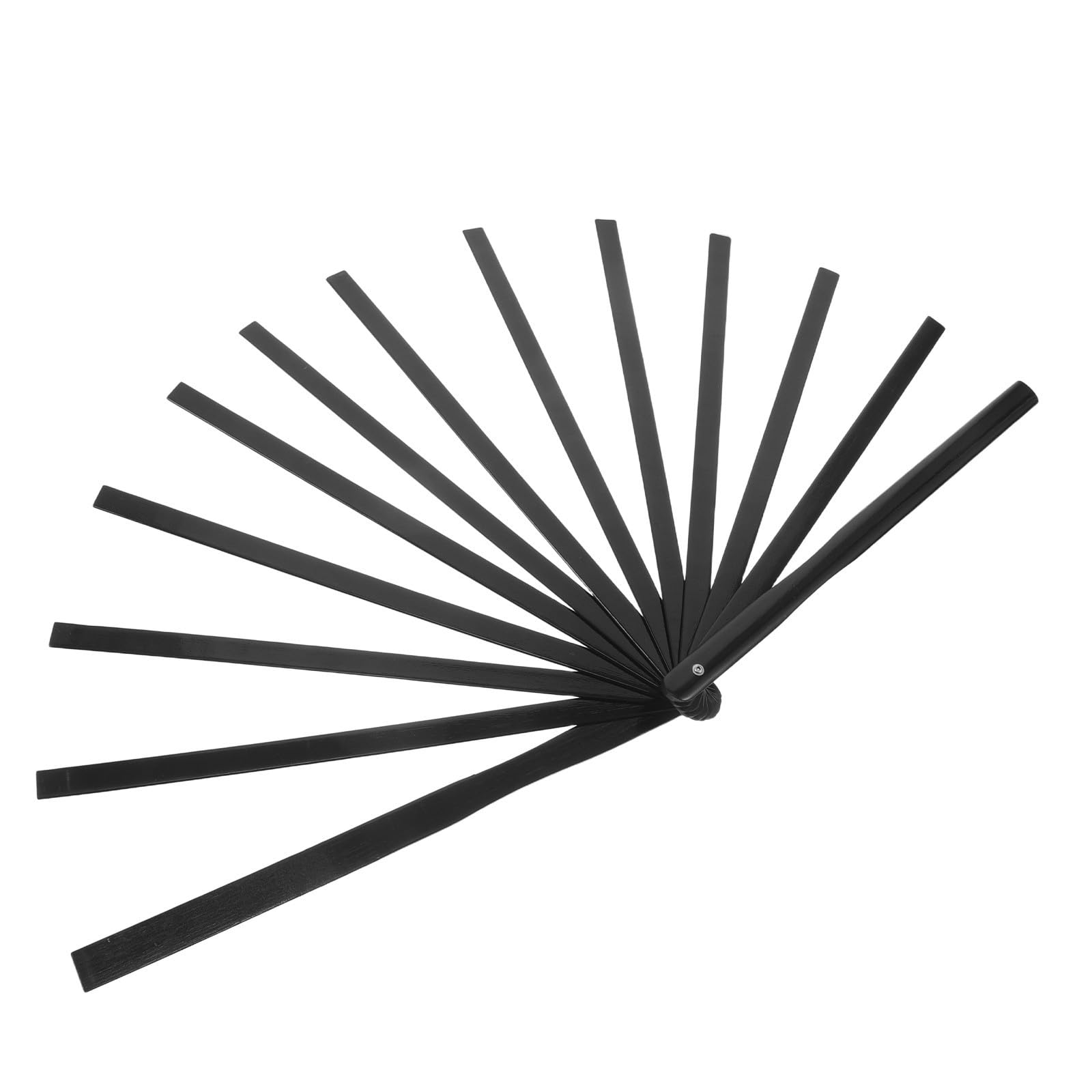 UKCOCO Folding Fan Frame Fan Ribs Black Bamboo Foldable Sturdy Frame and Home Decoration