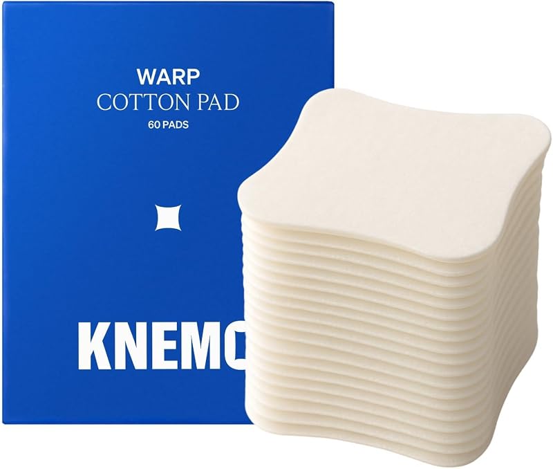 Discos de algodão KNEMO WARP com 3 camadas para aplicação de cosméticos