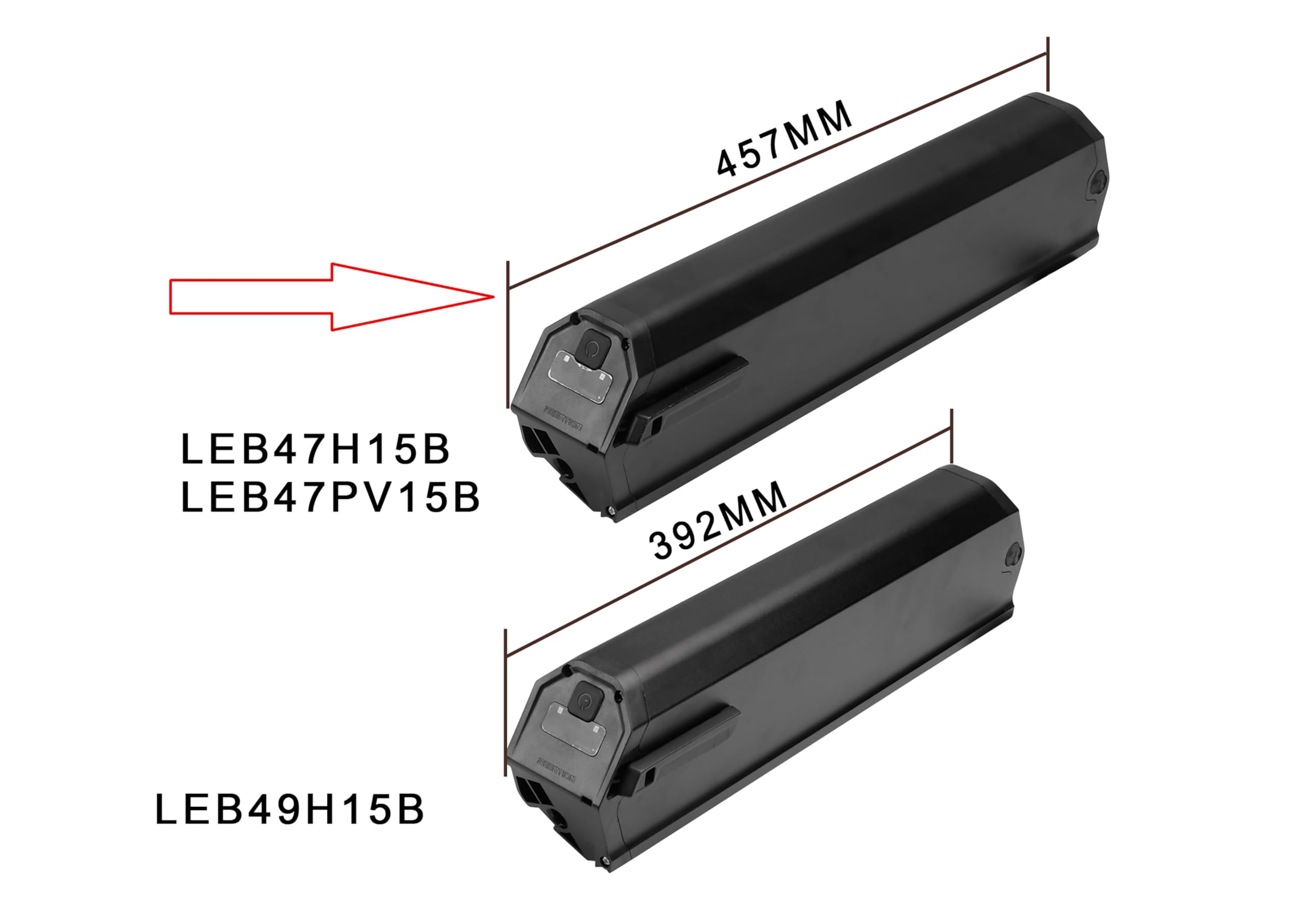PowerSmart Akku 48V 14,5Ah Li-Ion 48V Kompatibler Ersatz für DeHawk i5 Battery 14500 mAh, mit Ladegerät