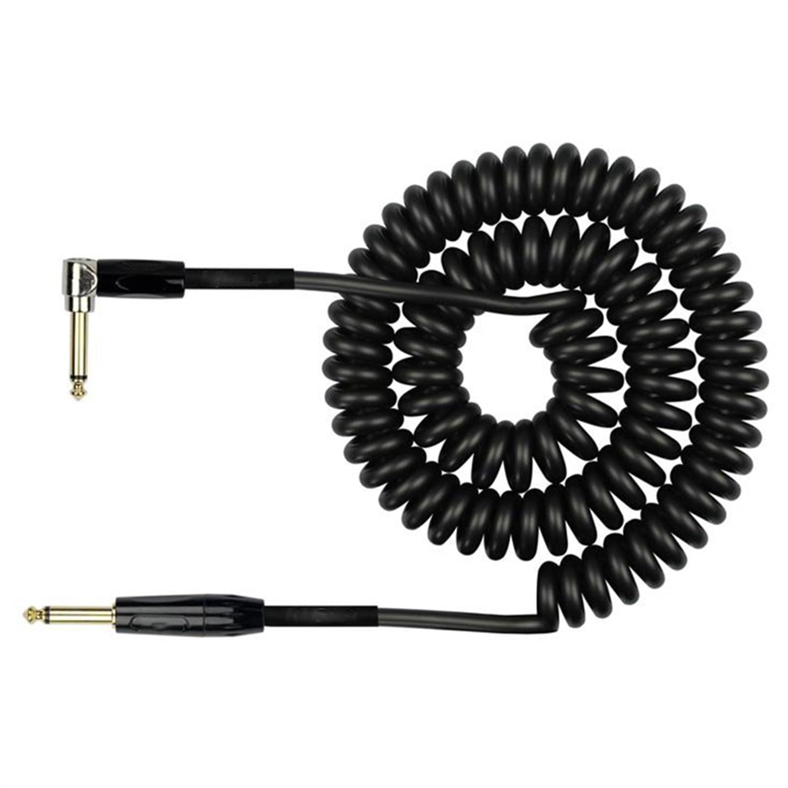 Cable De Guitarra Cable De Reducción De Ruido Cable De Resorte Cable De Instrumento Cable De Para Bajo(Black)