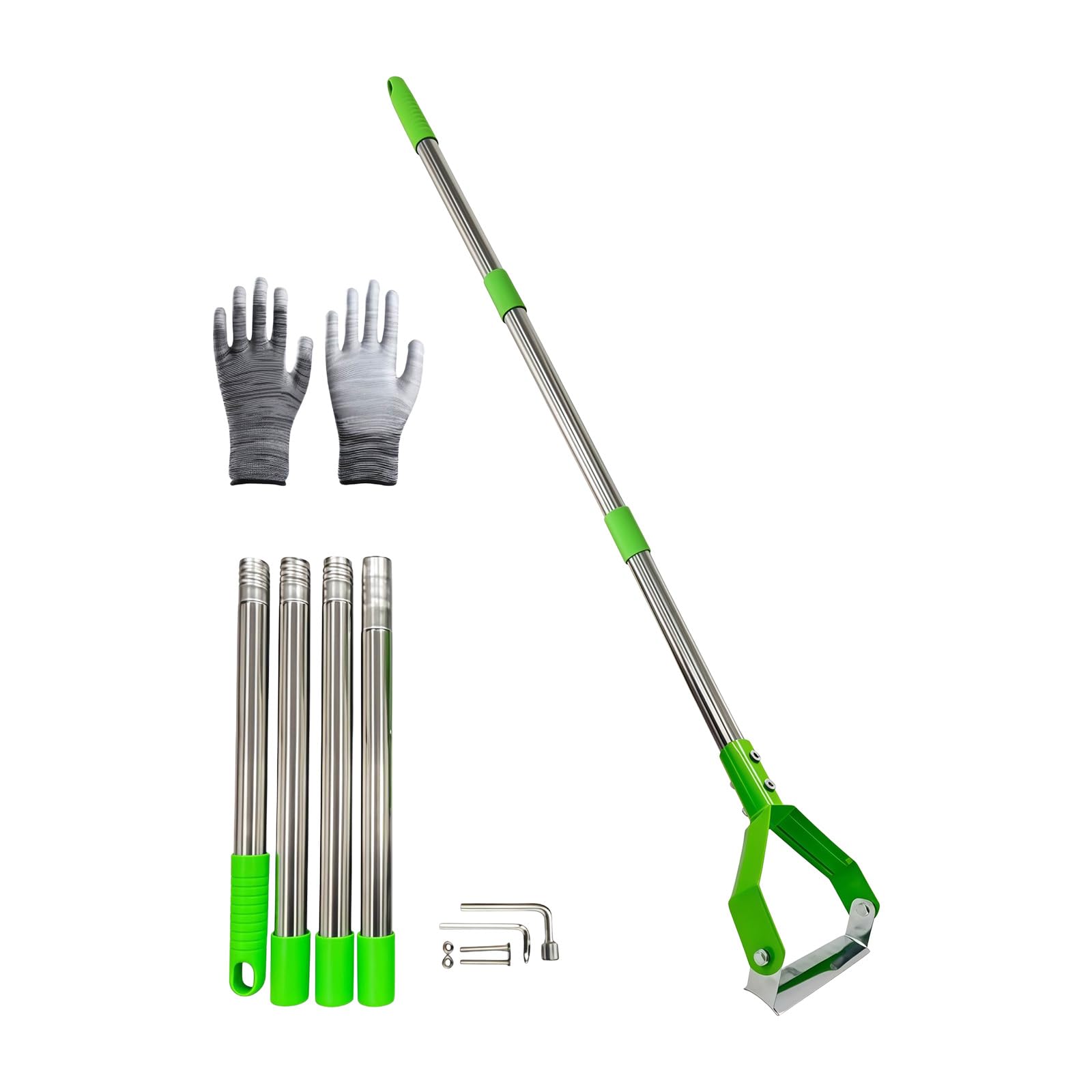 Stainless Steel Weeding Hoe with Ergonomic Handle Scuffle Hoe for Efficient Garden Grass Removal and Soil Cultivation Stainless Steel