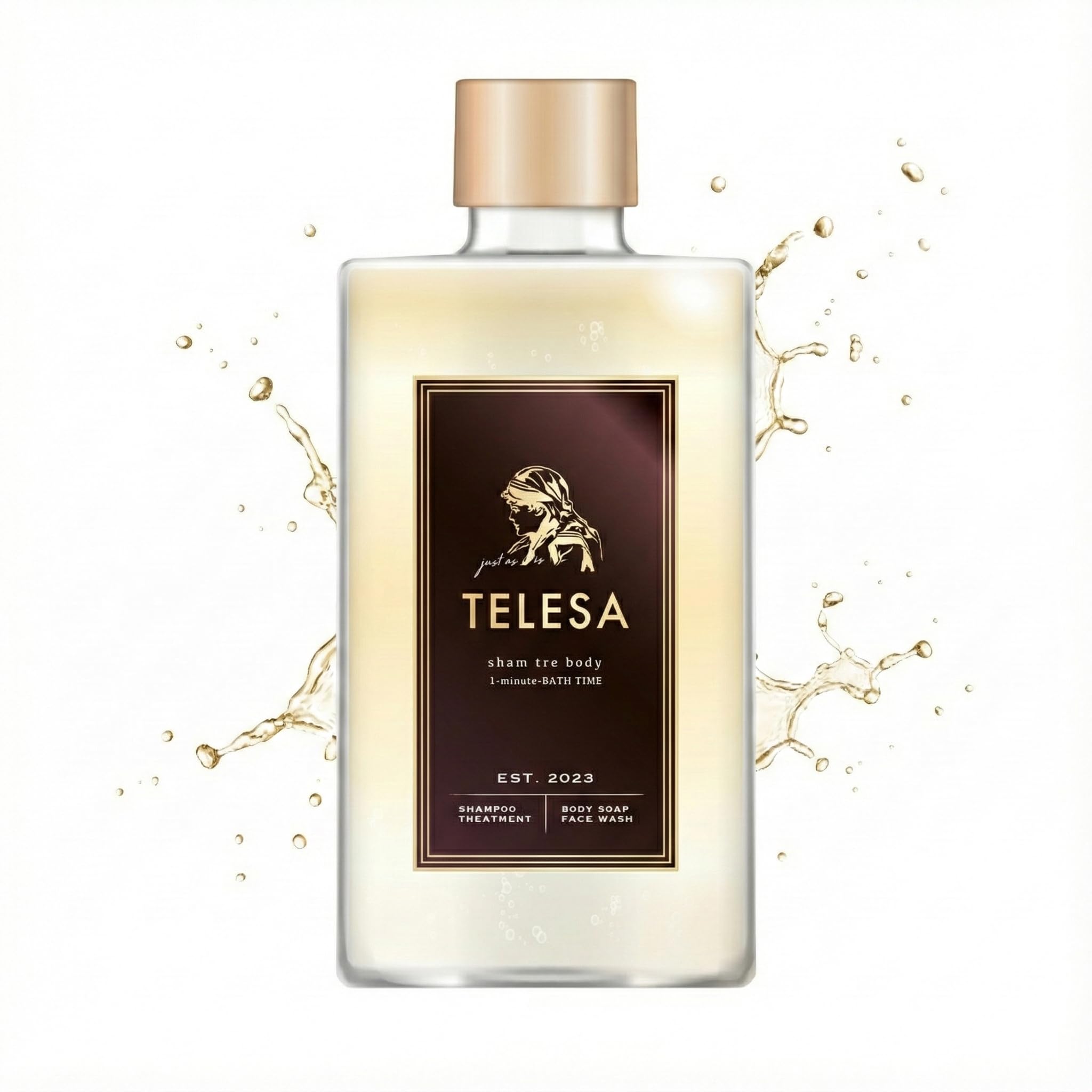 Amazon.co.jp: TELESA シャントリボディ【これ1本で全身洗える】 全身