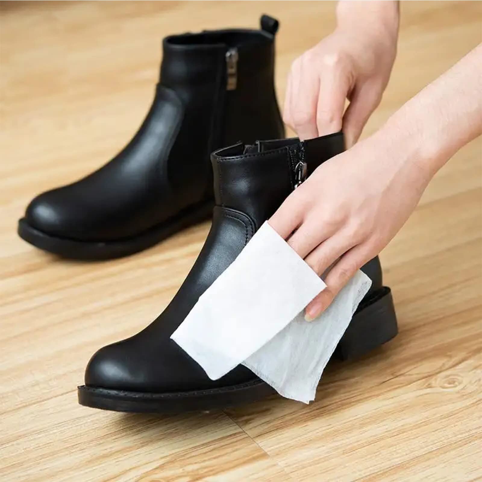 3 Packs Lingettes Nettoyantes Rapides Pour Chaussures - Lot De 18 Lingettes Éliminent Saletés Taches Et Éraflures