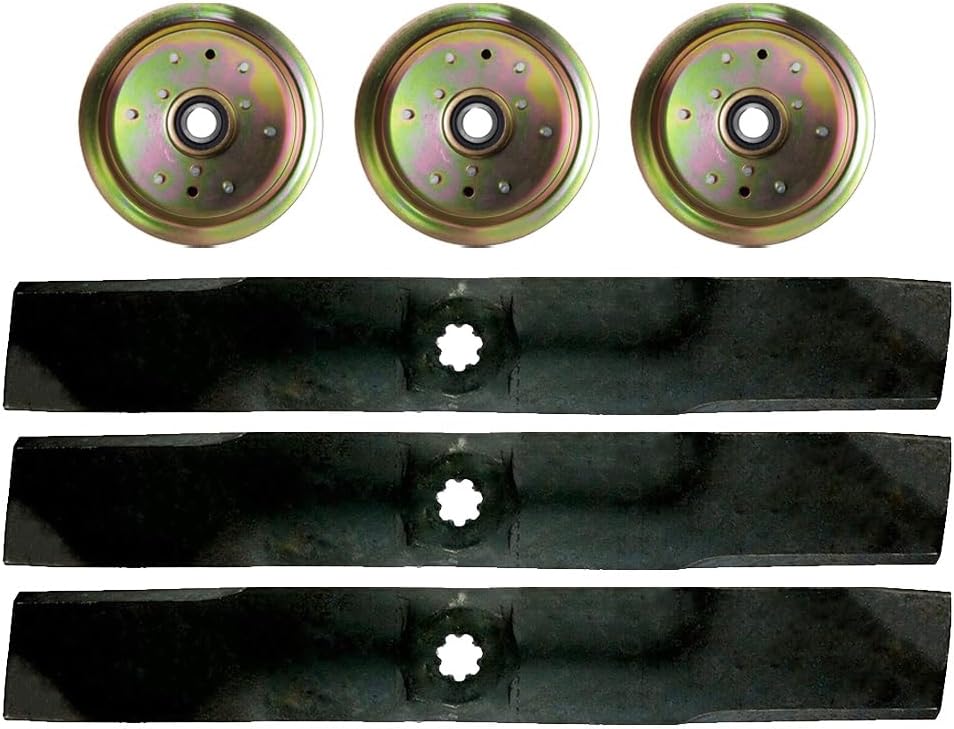 proven part 54" Deck Blade and Idler Kit Fits John Deere D170 G110 190C LA150 LA175 GX21380 GY20629