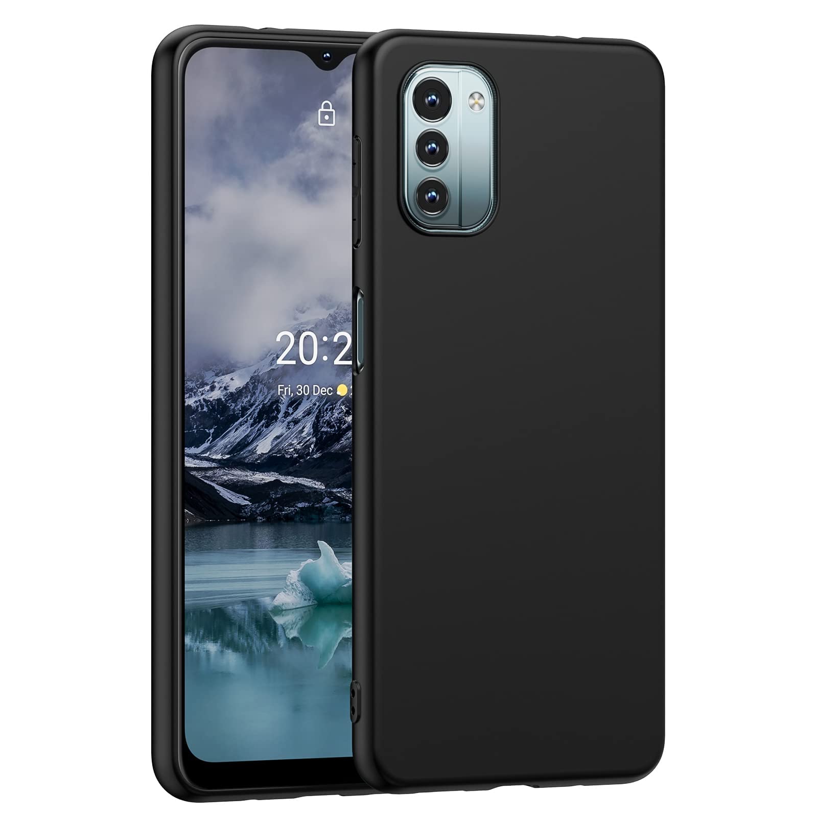 EXELLEfor Nokia G21/Nokia G11 Case Matte, Flexible Silicone Cover, Thin Slim Soft TPU Silicone Shockproof Phone Cover Case