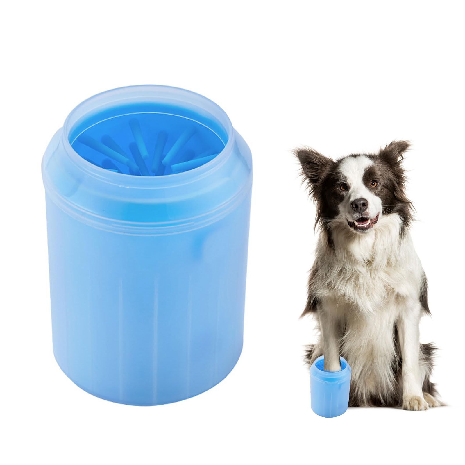 Pulitore Zampe Per Cane - Tazza In Silicone Con Asciugamano E Spazzolino, Ideale Per Zampe Sporche - Foto 10