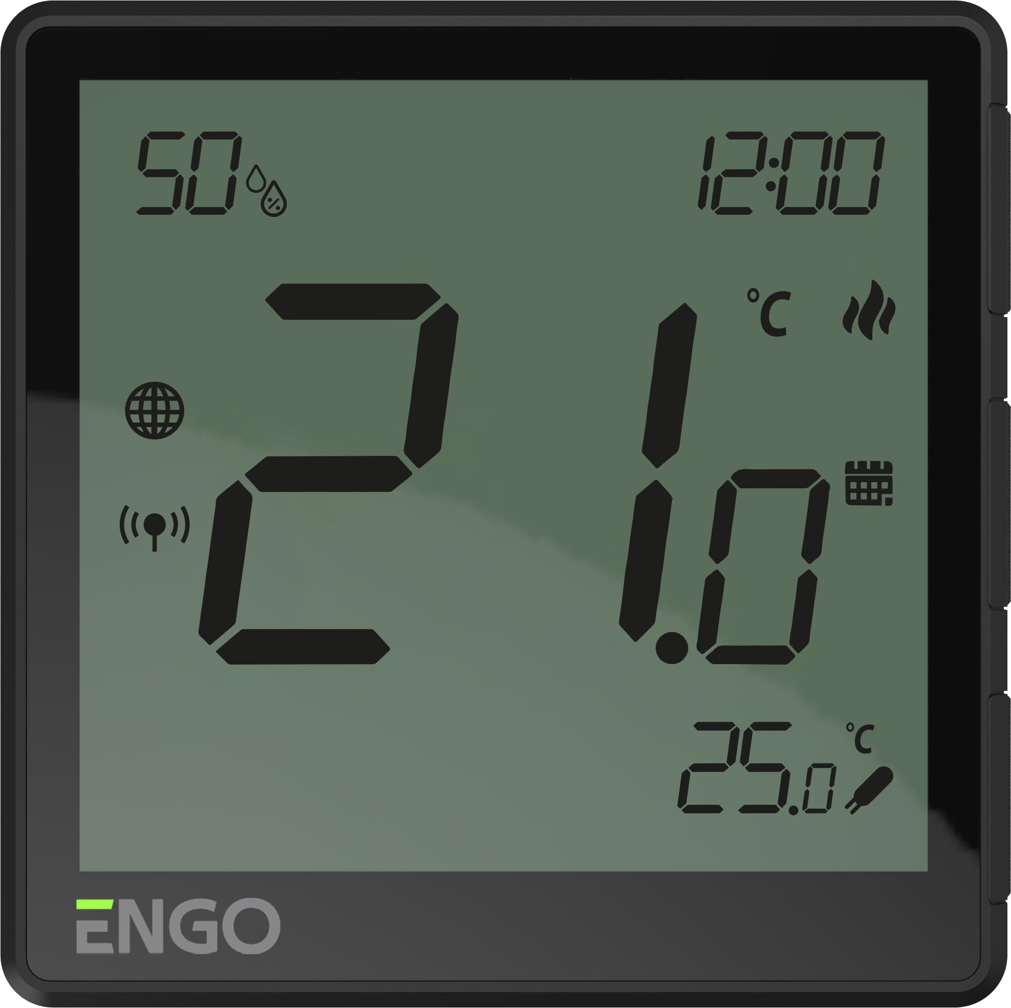 Engo Black Eone-230B E-One230 Programmable Wired 230V Smart Thermostat Underfloor Heating Controller Wifi Alexa App Controlled Zigbee 3.0 Tuya (Black Eone-230B)
