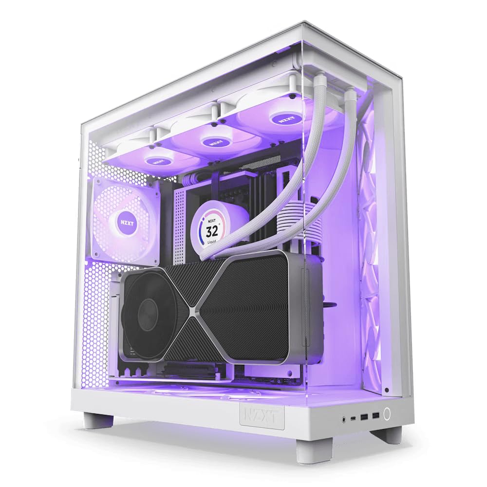 NZXT H6 Flow RGB ホワイト ATX PCケース Gabinete NZXT H6 Flow RGB Branco | Amazon.com.br