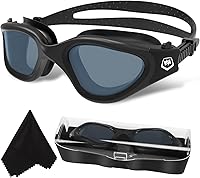 WIN.MAX Polarized Swim Goggles - Anti-Fog, UV400 Protection, No Leakage, Clear Vision for Adults Men Women Teens