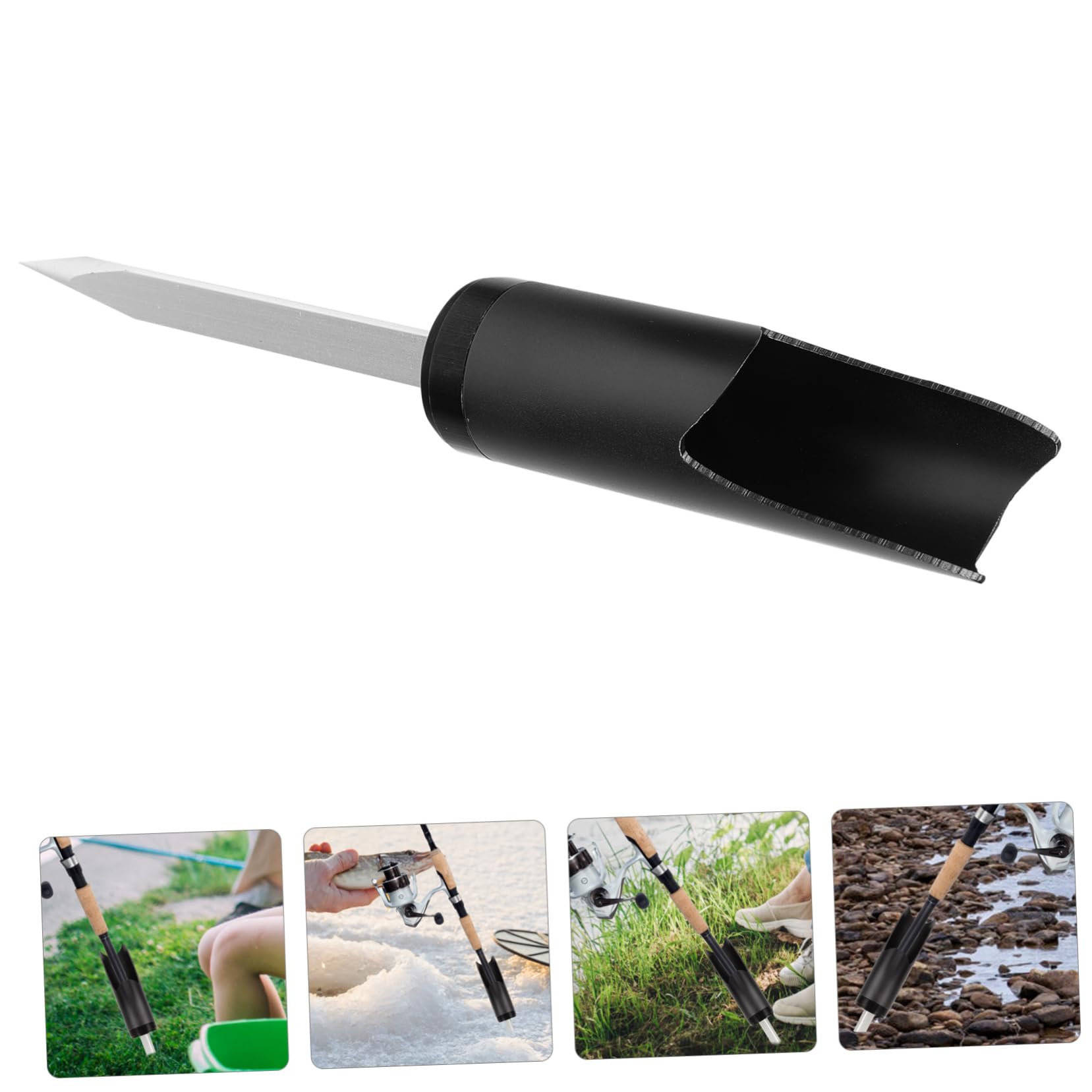 MUSISALY Alloy Fishing Rod Holders Easy to Insert Rod Holders for Bank Fishing Portable and Lightweight