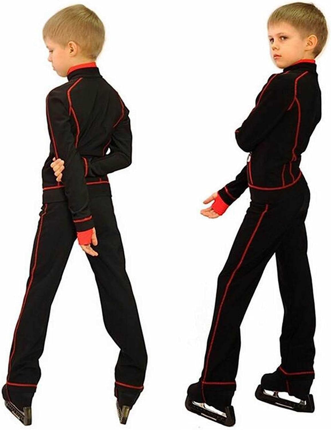 Tuta Termica Da Pattinaggio Per Bambini E Donne - Interno In Pile, Elasticità Alta, Con Strass E Cerniera Decorativa - Foto 8