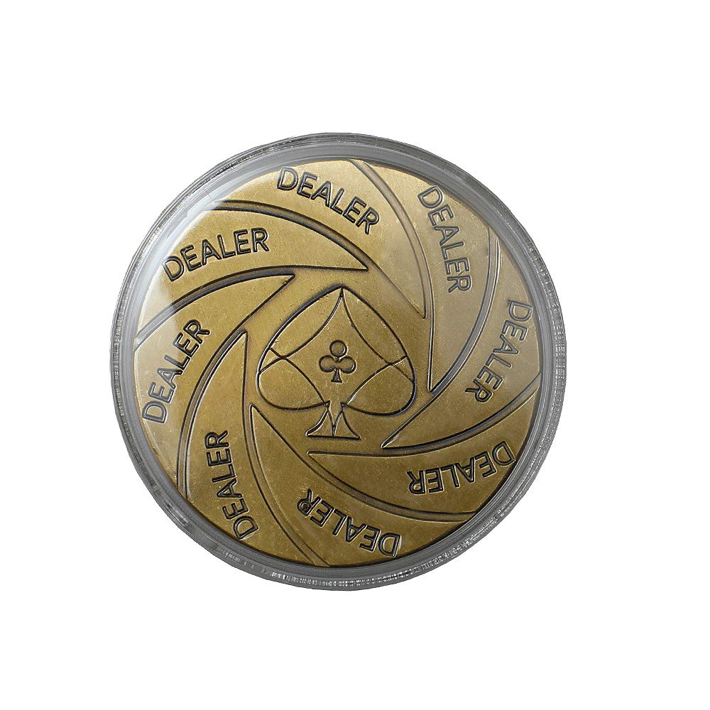 Poker stuff IndiaBrass Dealer Coin for Adults and Children, Coin Collecting Lovers (Multicolor)