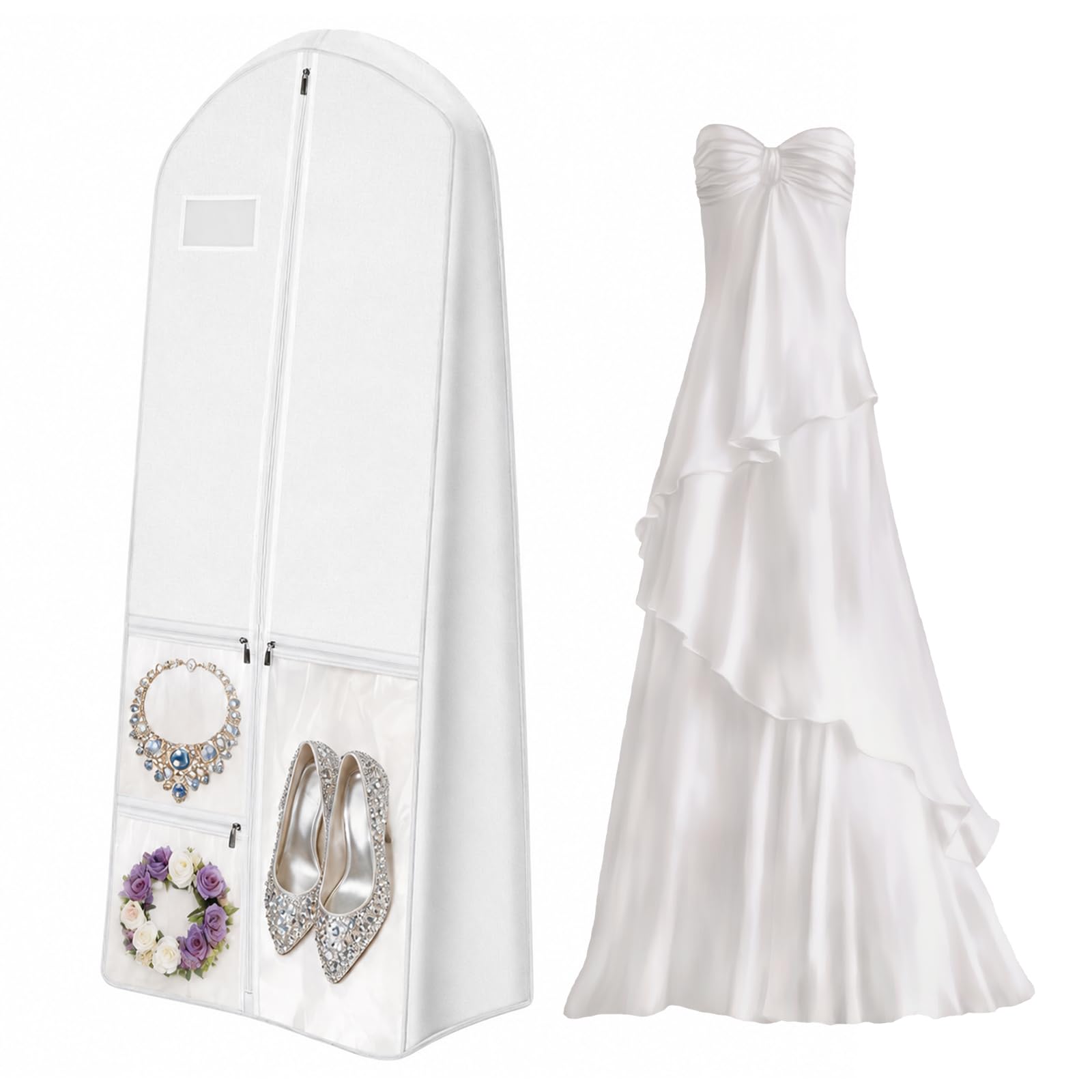 Wedding Dress Bag Covers Garment Bags, Tote Dress Garment Bags Covers Long