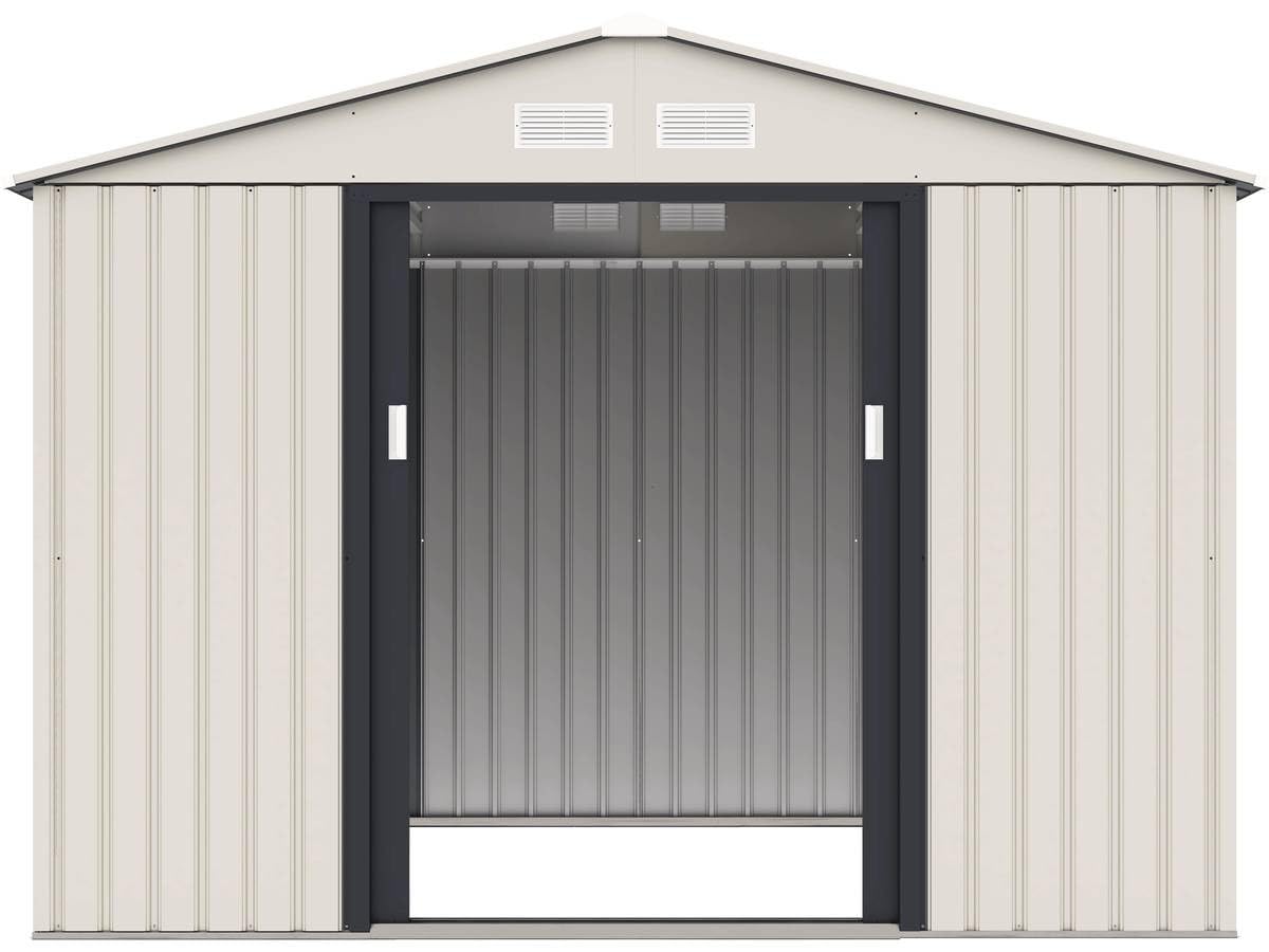 Habitat et Jardin Casetta da Giardino in Metallo Nebraska - 5,30 m² - Beige/Grigio Antracite