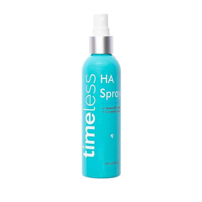 Bruma facial Timeless Skin Care HA Matrixyl 3000 com pepino e aloe vera, 120 mL