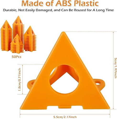 Miniatura 9 de 50 soportes piramidales para pintor, soportes de pintura de mini cono de plástico, juego de soportes triangulares de pintura reutilizables, soportes