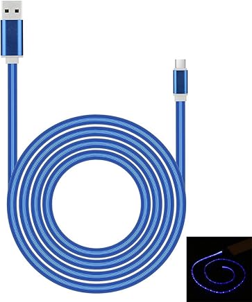 CAOQAO ? LED Cable De Conector A USB,2.4A,1M,Carga R?PidaCargadorUSBTipoC, Compatible with Android,iPhone,iPad,Motorola, Huawei, LG & HTC CAOQAO ? LED Cable De Conector A USB,2.4A,1M,Carga R?PidaCargadorUSBTipoC, Compatible with Android,iPhone,iPad,Motorola, Huawei, LG & HTC
