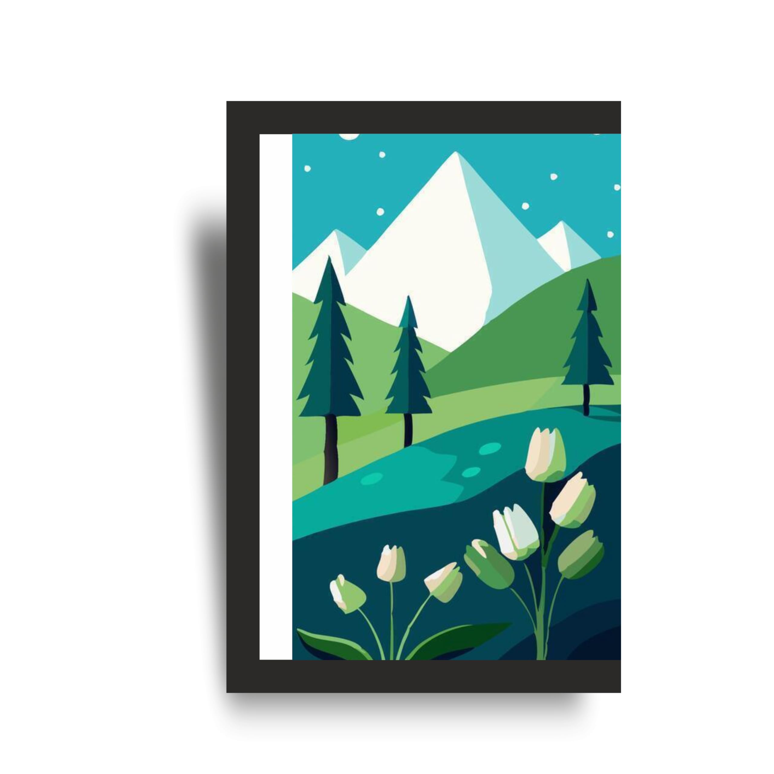 Alpine Meadow & Waterfall Wall Art Set of 3 – view 4