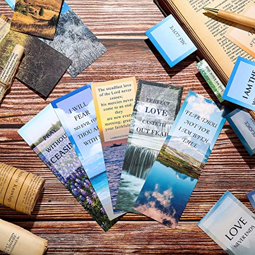 120 Pieces Bible Bookmarks Full Scripture Book Marks Christian Motivational Book Marks Prayer Cards Scripture Cards Bulk Inspirational Bookmarks For Women Men (Classic Style) #TOP6